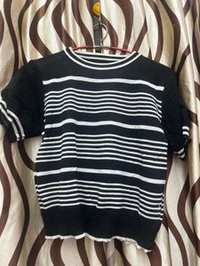 Striped Knit Top