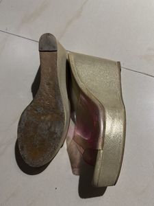 Melange Clear Slide Sandals