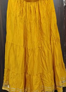 Tiered Yellow Skirt