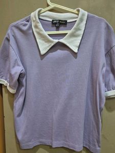 Cute Lavender Polo Top
