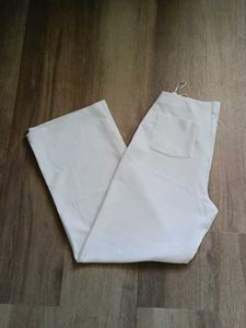 Formal White Legged Pants