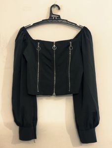 Off Shoulder Crop Top