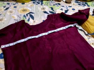 Elegant Maroon Kurta Set