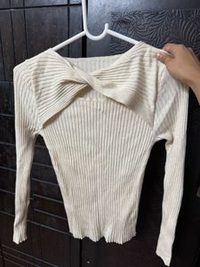 Criss Cross Knit Top