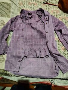 Purple Ruffle Top