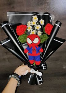 Spiderman Crochet Bouquet