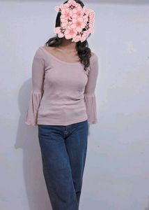 Pink Bell Sleeve Top 🪷