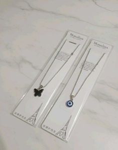 Layered Pearl &amp; Charm Necklace