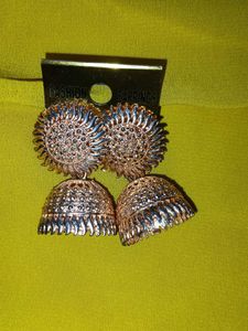 Metal jhumka Earrings