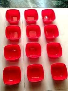 ❤️Red Serving Bowls (Set of 12)
