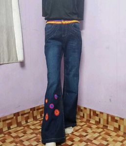 Thrift Embroidery Pants
