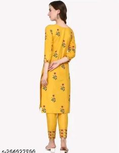 Floral Embroidered Kurti &amp; Pant Set