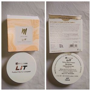 Myglamm LIT radiant Matte Compact Powder 🏷️