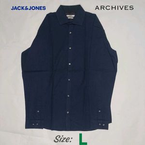 JACK&JONES Navy Blue Shirt