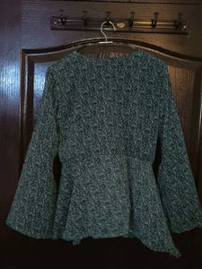 Elegant V-Neck Long Sleeve Top