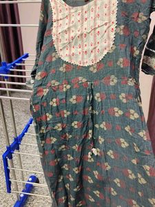 Floral Print Cotton Kurti