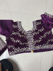 Elegant Purple saree  Set
