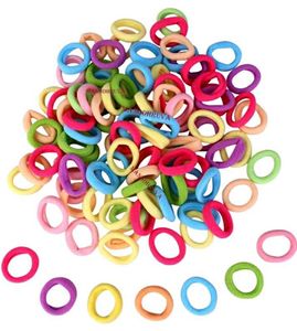 100 Pcs Elastic Rubber Hair Bands For Girls