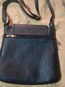 Woodland Black Shoulder Bag