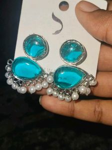 Teal Drop Earrings