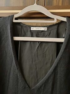 Zara Knit Black High Low Top