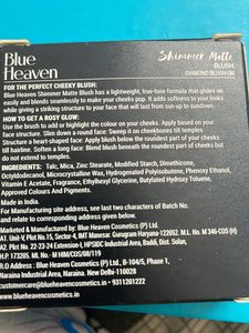 Blue Heaven Shimmer Matte Blush