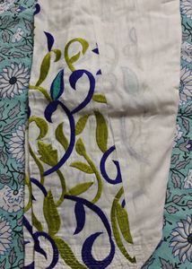 White Tunic with Floral Embroidery