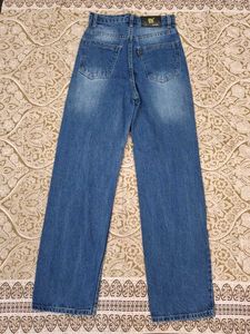 Blue Wide Leg Jeans