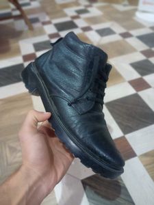 Men's Black Leather Boots