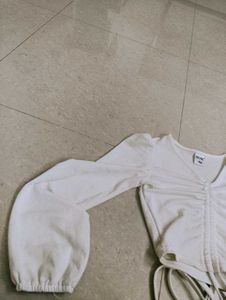 White Long Sleeve Top