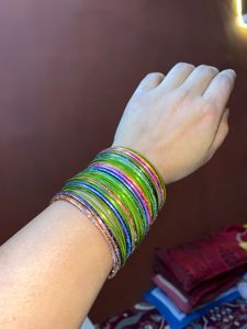 Multicoloured Metal Bangles