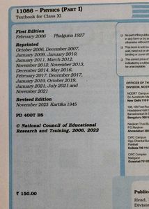 Physics Textbook Part 1 - Class XI