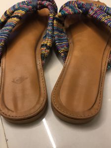 Boho Striped Bow Sandals