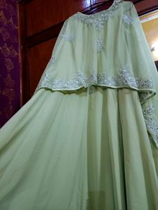 Ethnic cape gown