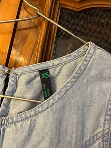 Vintage Denim Sleeveless Dress