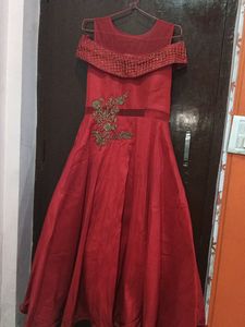 Red Big Flare Gown ❤️❤️