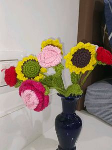 Handmade Crochet Flower Bouquet