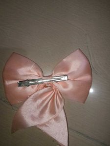Peach Hair Bow