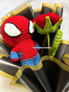 Crochet Spiderman Bouquet