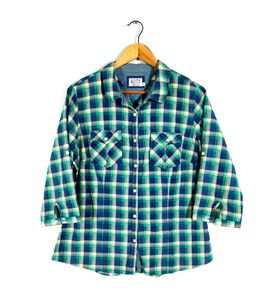 🔥SALE🔥BARE DENIM Checks Top For Women's
