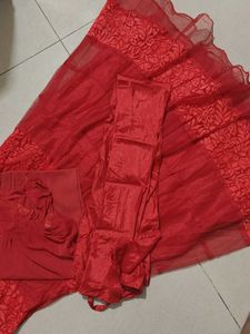 Red Ethnic Shuit Set