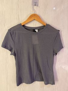 Sheer Grey Top, Can Be Styled In Many Ways