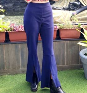 Blue Flared Pants