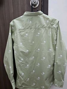 Green Palm Print Shirt