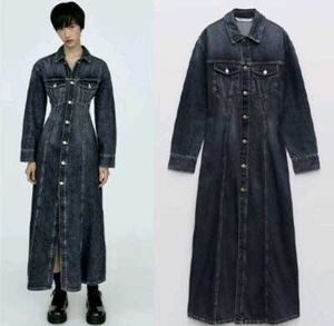ZARA TRF Long Denim Dress