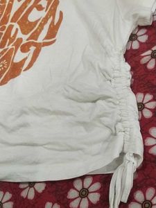 White Crop T Shirt