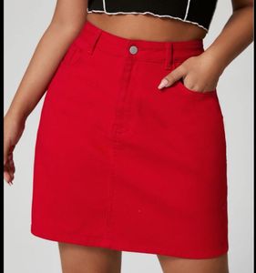 Cute Red Mini Skirt