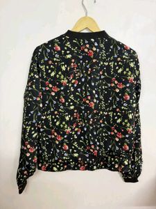 Floral Bomber Jacket