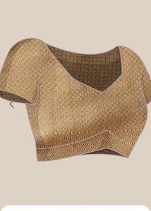 New Golden Readytowear Saree wth Unstitched blouse