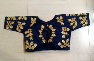 Blouse Embroidered (Full Sleeves, Cubs) Navy Blu